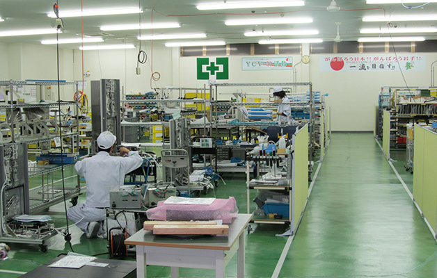 産業用装置組立フロア